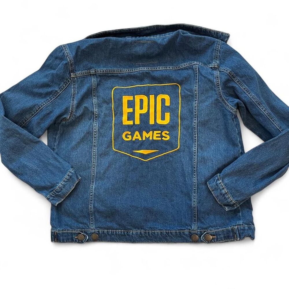 Rare Epic-Threads Men's Blue and Denim Jacket Size Large